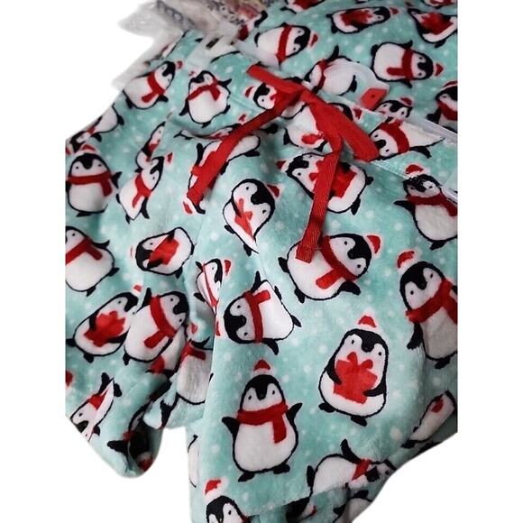 Secret Treasures Lounge Pants Plush Penguin PJ's Drawstring Pajamas S/CH Small - Picture 7 of 7